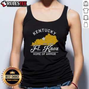 Alt Text: Awesome Fort Knox Kentucky vintage home with an Army tank top, showcasing military history and unique decor.