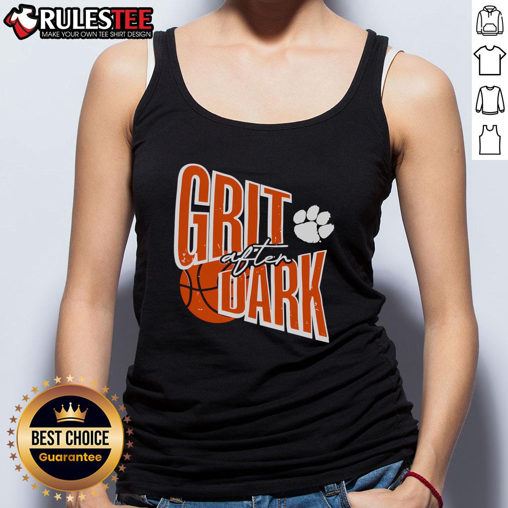 Awesome Grit After Dark Tank Top: stylish black tank featuring a bold graphic design, perfect for casual summer evenings.