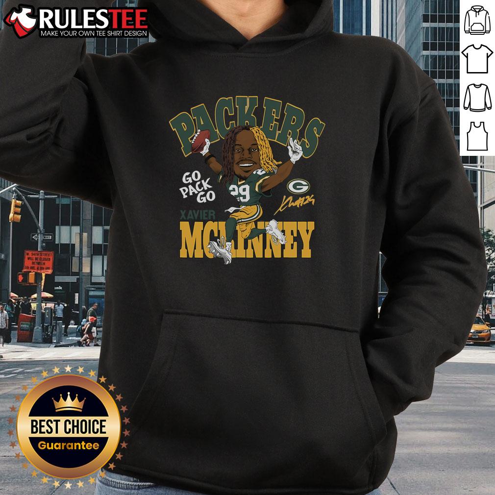 Awesome Packers Homage hoodie featuring Xavier McKinney, perfect for fans of the Green Bay Packers and NFL apparel.