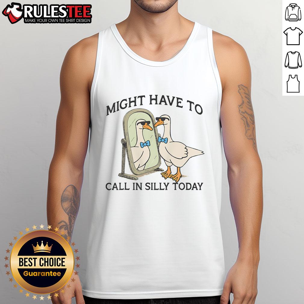 Funny tank top featuring 'Silly Goose' design, perfect for casual wear and showcasing your playful personality.