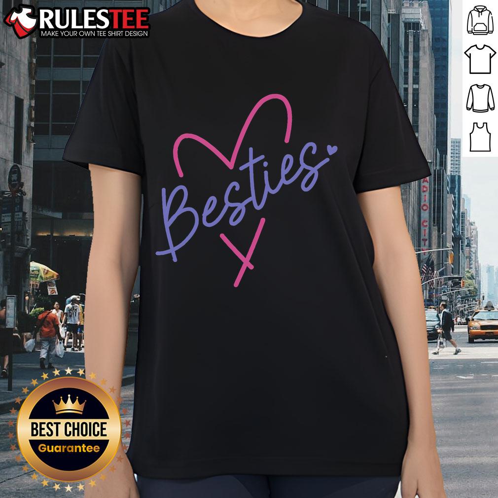 Adorable matching best friend tees for ladies, perfect for sisters, cousins, and BFFs. Cute design for bestie bonding.