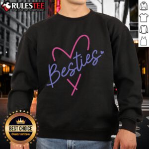 Alt Text: Cute best friend matching sweatshirts for sisters and cousins, perfect for BFFs to showcase their friendship.