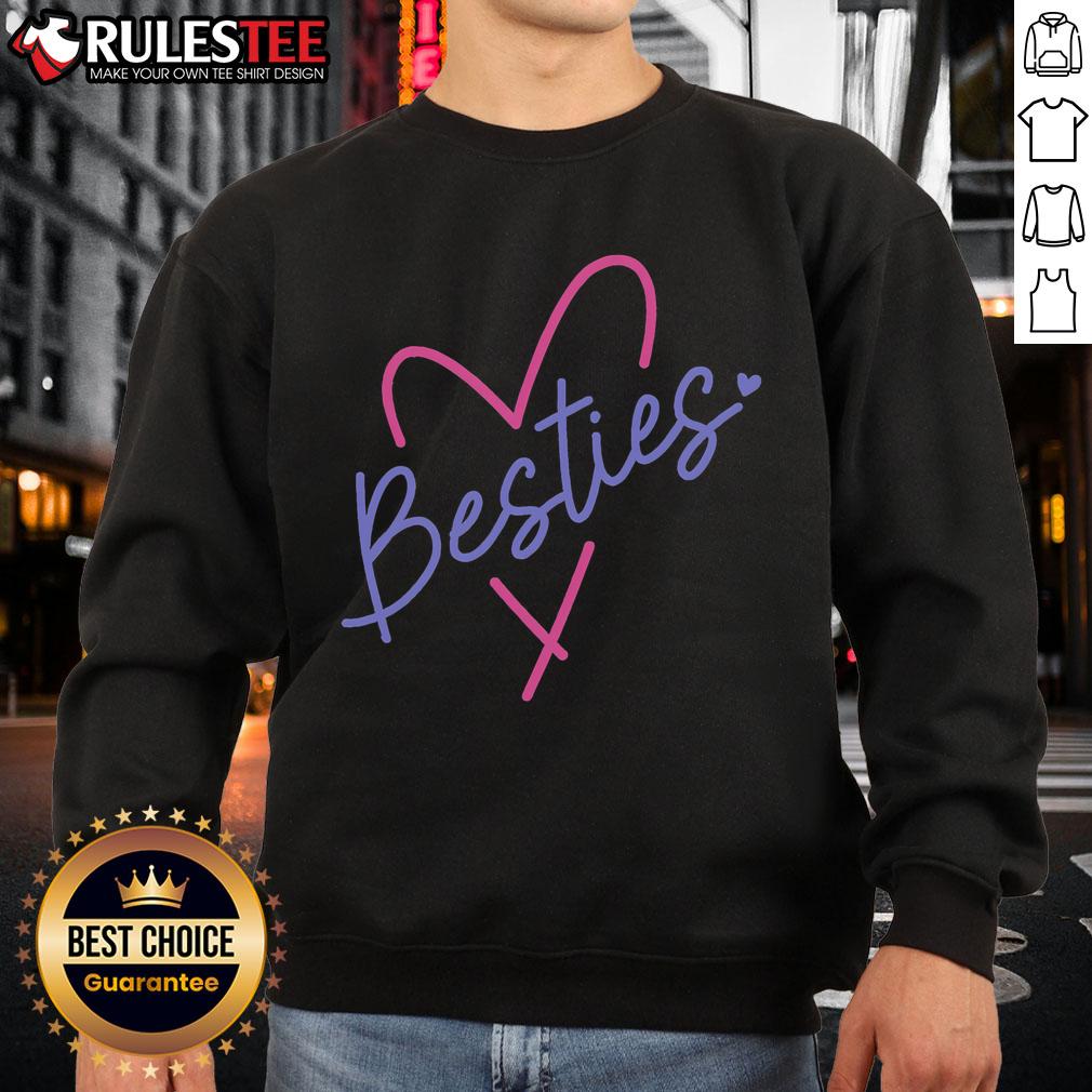 Alt Text: Cute best friend matching sweatshirts for sisters and cousins, perfect for BFFs to showcase their friendship.