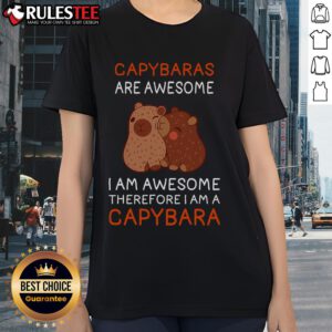 Adorable capybara graphic on a ladies tee, perfect for capybara lovers who appreciate these awesome animals.