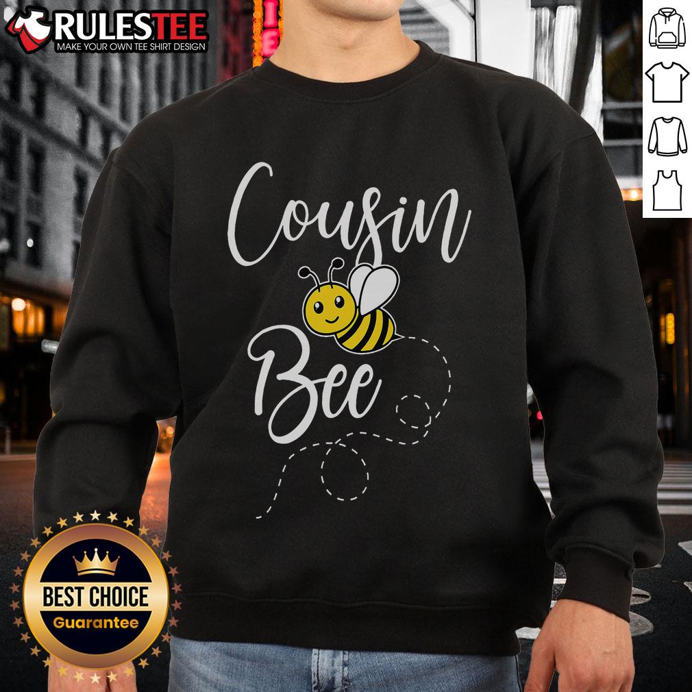 Cute Cousin Of The Bee Day Girl Hive Family Matching Birthday Sweatshirt