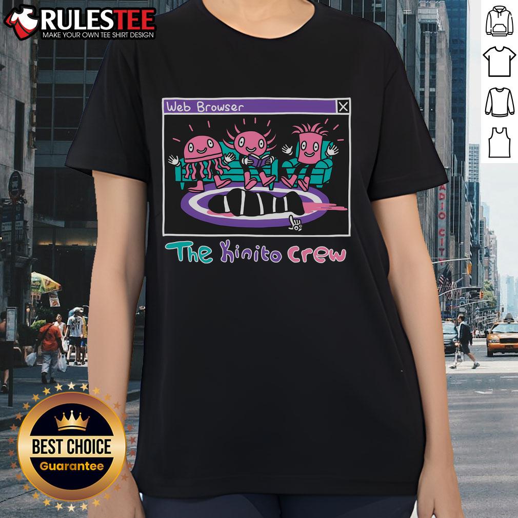 Cute The Kinito Crew Ladies Tee featuring a stylish design perfect for casual outfits and everyday wear.