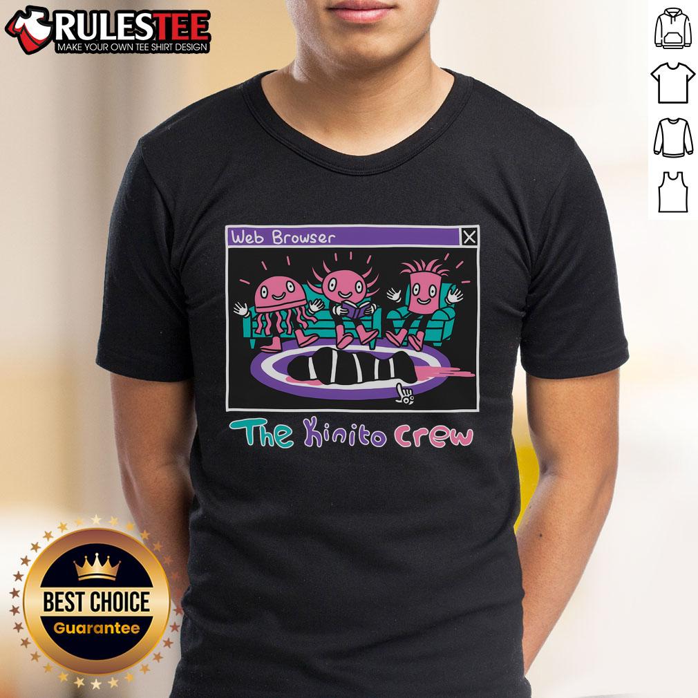 Cute The Kinito Crew T-Shirt featuring vibrant colors and playful design, perfect for casual wear and fans.