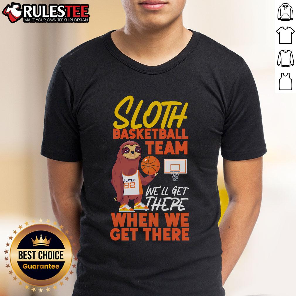 Good Basketball Bball Sloth T-Shirt featuring a playful sloth with a basketball, perfect for sports fans and sloth lovers.