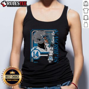 Awesome Amon Ra St Brown Collage Frame Tank Top featuring vibrant graphics and stylish design for sports enthusiasts.