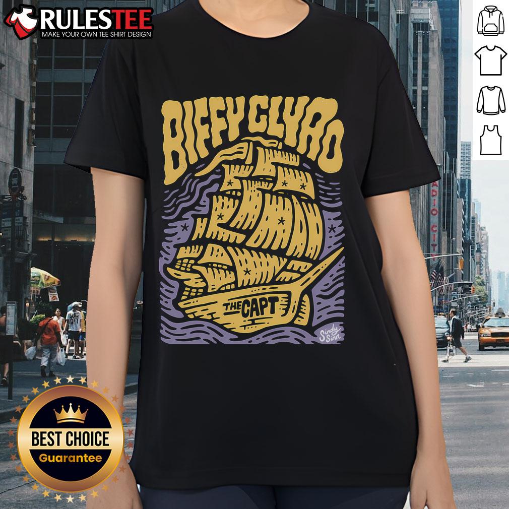 Awesome Biffy Clyro The Capt Ladies Tee featuring vibrant band logo on a stylish women's t-shirt, perfect for fans.