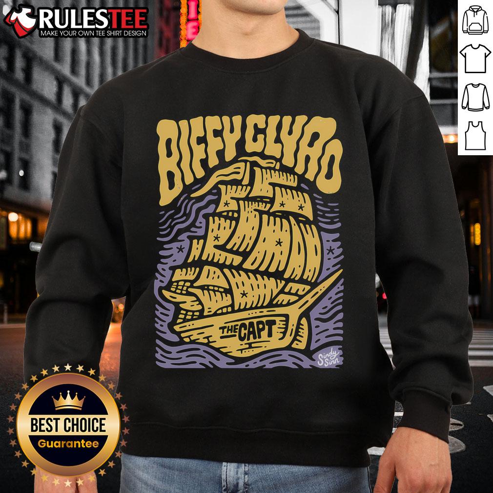 Awesome Biffy Clyro The Capt sweatshirt featuring a bold design and vibrant colors, perfect for fans of the band.