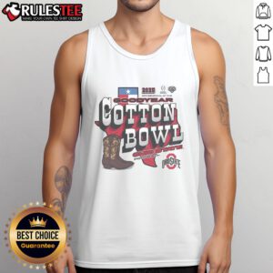 Ohio State Goodyear Cotton Bowl Classic 2025 tank top featuring vibrant team graphics for college football fans.