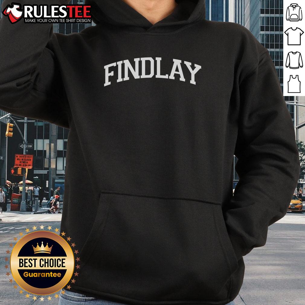 Awesome Findlay Varsity Style Logo Hoodie in navy blue, featuring a classic logo design and comfortable fit for casual wear.