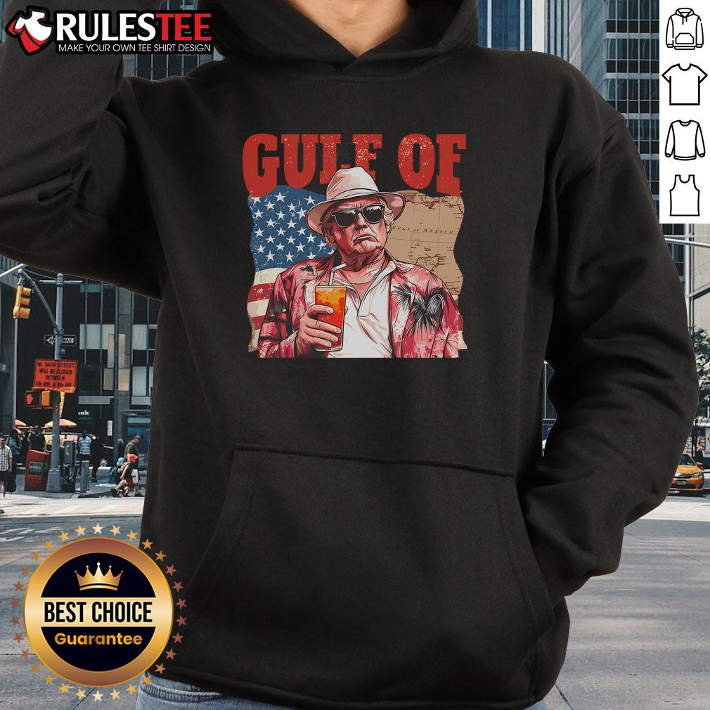 Stylish hoodie featuring a vibrant Gulf of the United States of America design, perfect for beach lovers and fashion enthusiasts.