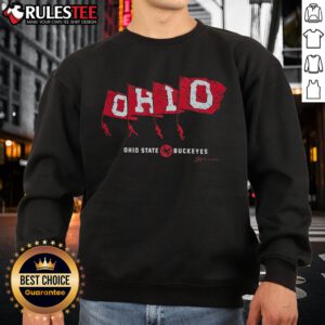 Awesome OHIO State Buckeyes flags sweatshirt featuring vibrant colors and cozy design for fans and alumni.