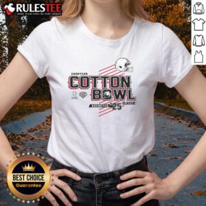 Ohio State Buckeyes Football 2025 Cotton Bowl ladies tee featuring bold team graphics and a stylish design.