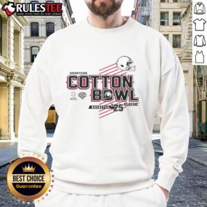Alt Text: Ohio State Buckeyes Football 2025 Cotton Bowl sweatshirt featuring team colors and logo, perfect for fans.