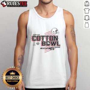 Awesome Ohio State Buckeyes Football 2025 Cotton Bowl tank top featuring bold team logo and vibrant colors.
