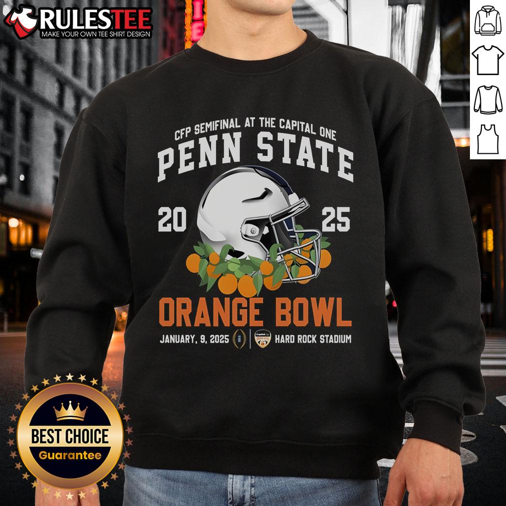 Awesome Penn State 2025 Orange Bowl New Edition Sweatshirt showcasing team spirit and stylish design for fans.