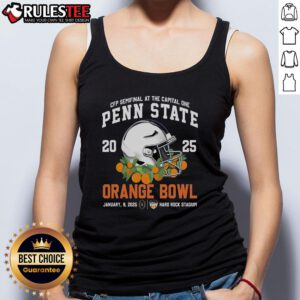 Awesome Penn State 2025 Orange Bowl New Edition Tank Top featuring bold team colors and logo for sports fans.