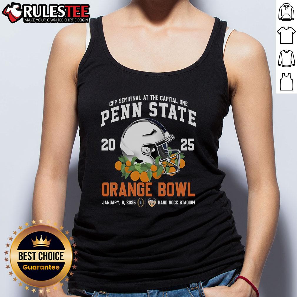 Awesome Penn State 2025 Orange Bowl New Edition Tank Top featuring bold team colors and logo for sports fans.