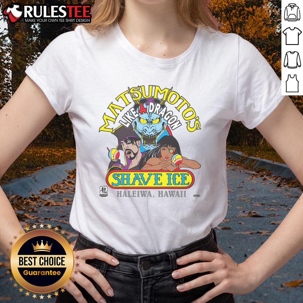 Awesome Yakuza Matsumoto's Like A Dragon Pirate Yakuza themed ladies tee featuring vibrant graphics, perfect for fans.