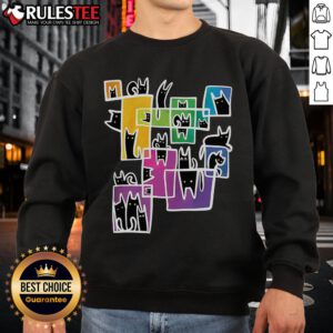 Adorable Cute Kitty Warp Cat Sweatshirt featuring a playful cat design on a cozy fabric, perfect for cat lovers.