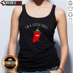 Funny I Am A Little Chili retro vintage classic tank top design featuring a playful chili pepper graphic.