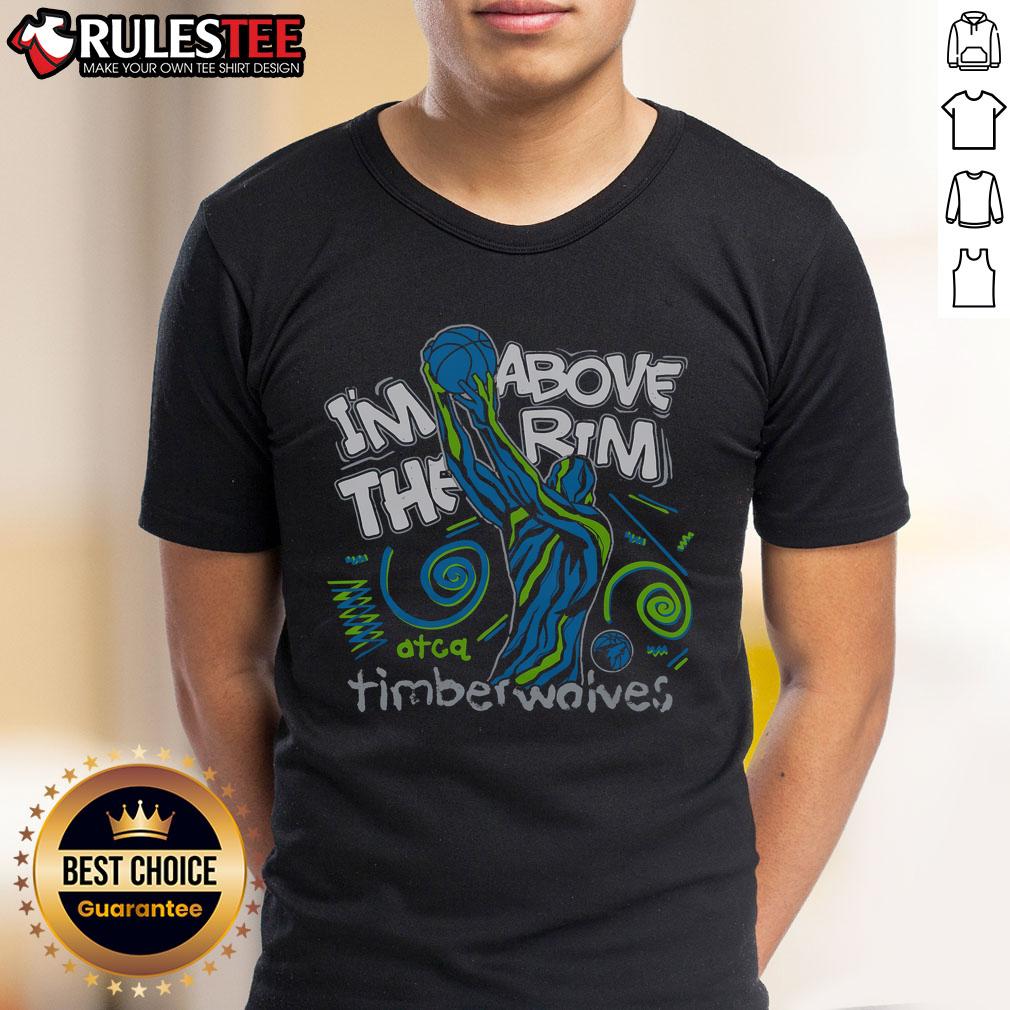 Awesome A Tribe Called Quest X Minnesota Timberwolves I'M Above The Rim T-Shirt featuring vibrant graphics and bold design.