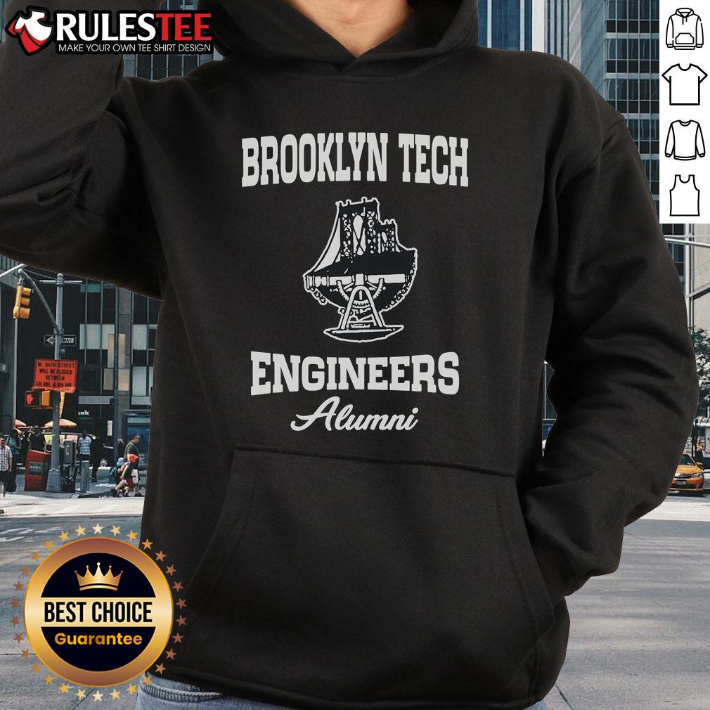 Awesome Brooklyn Tech Engineers Alumni hoodie featuring a stylish design and vibrant colors, perfect for alumni pride.