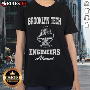Awesome Brooklyn Tech Engineers Alumni Ladies Tee showcasing a stylish design for proud graduates and tech enthusiasts.