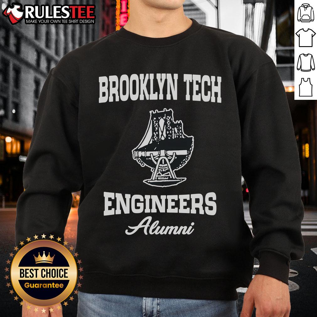 Awesome Brooklyn Tech Engineers Alumni Sweatshirt featuring a stylish design and vibrant colors, perfect for proud graduates.