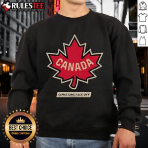 Alt Text: Awesome Canada Levelwear 2025 4 Nations Face Off Zane Sweatshirt in vibrant colors, perfect for sports fans.