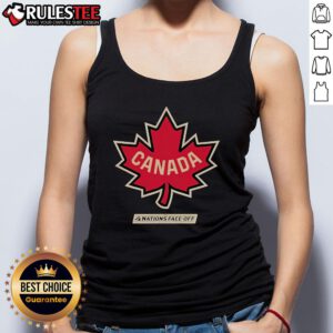 Awesome Canada Levelwear 2025 4 Nations Face Off Zane Tank Top in vibrant colors, perfect for sports enthusiasts.