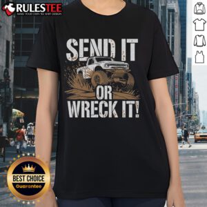 Awesome competitive RC car racing FPV remote control ladies tee showcasing vibrant design for racing enthusiasts.