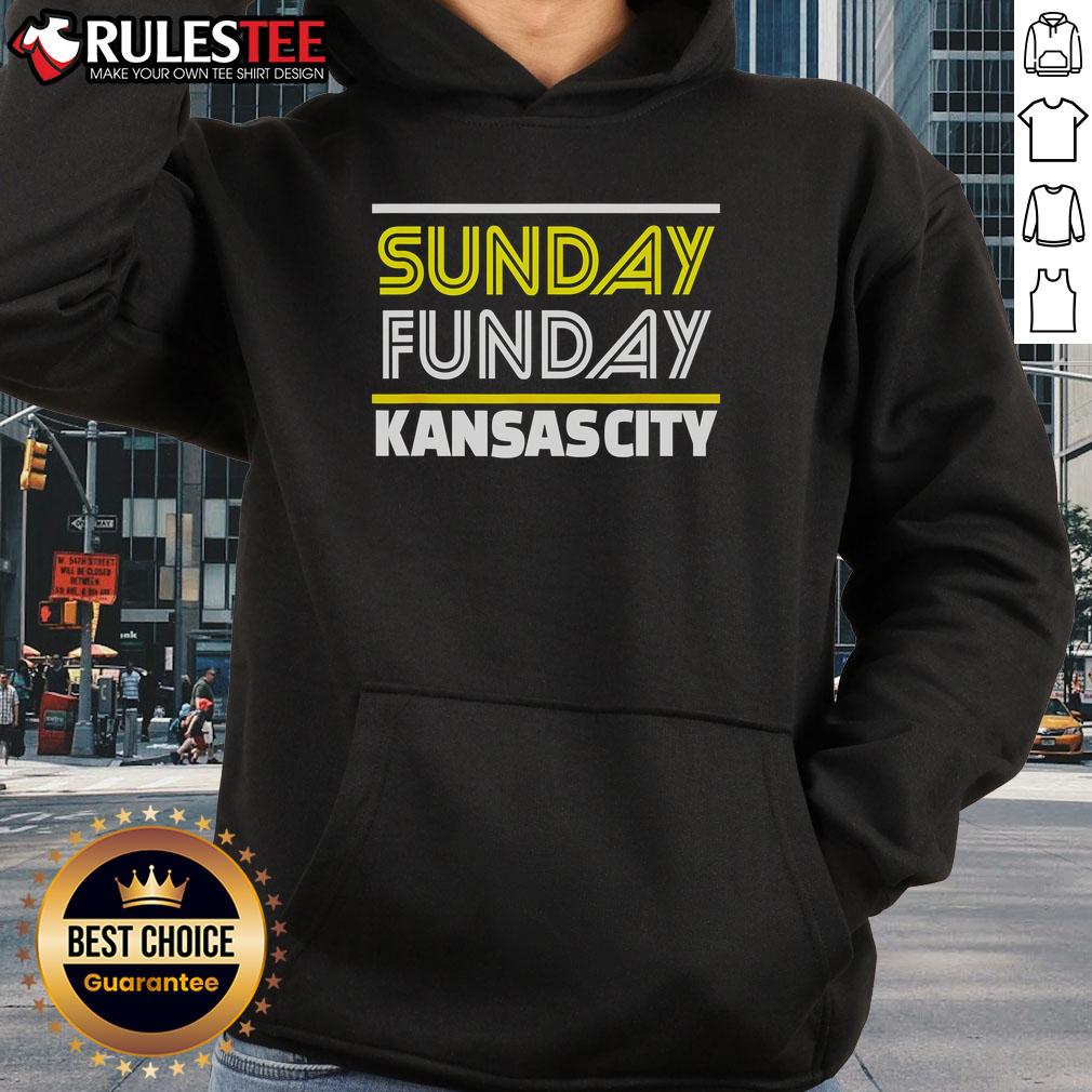 Stylish Awesome Kansas City Sunday Funday Hoodie in vibrant colors, perfect for casual outings and sports events.