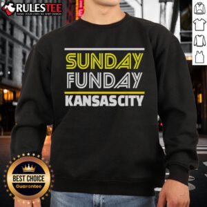 Awesome Kansas City Sunday Funday sweatshirt in a cozy design, perfect for casual outings and sports fans.