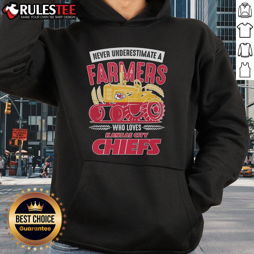 Awesome hoodie featuring a Kansas City Chiefs design, perfect for farmers and fans who love the team.