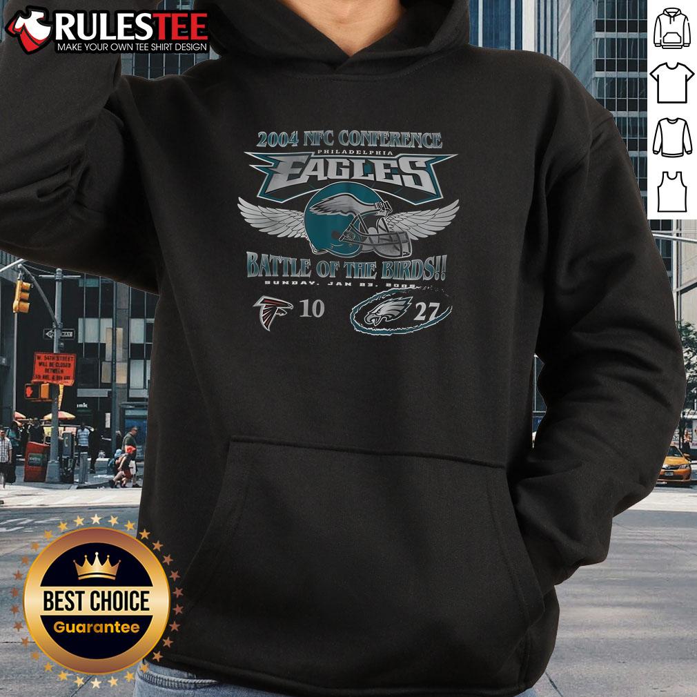 Awesome Philadelphia Eagles Battle of the Bird NFC Conference hoodie showcasing team logo and stylish design.