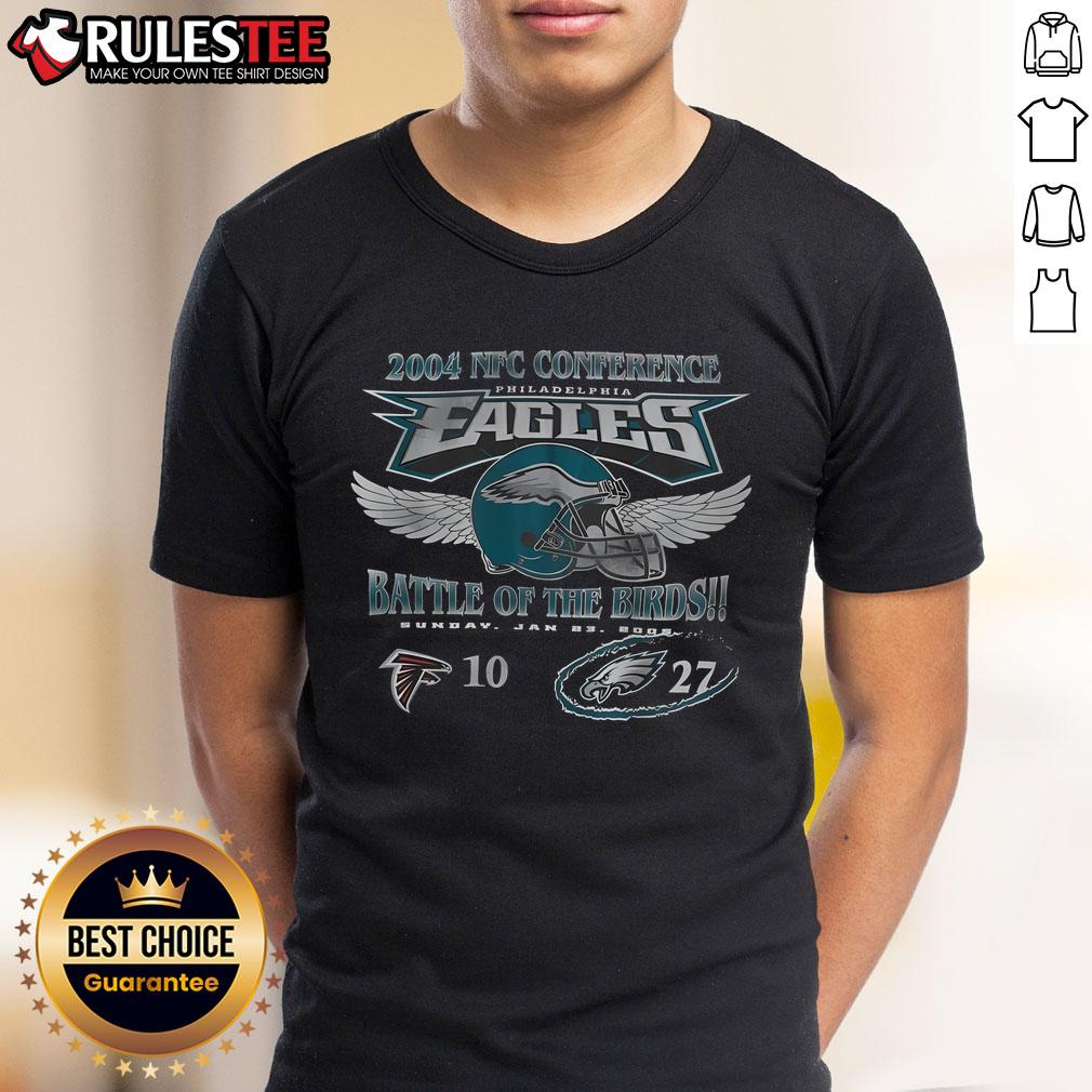 Awesome Philadelphia Eagles Battle Of The Bird NFC Conference T-Shirt featuring bold graphics and team colors.