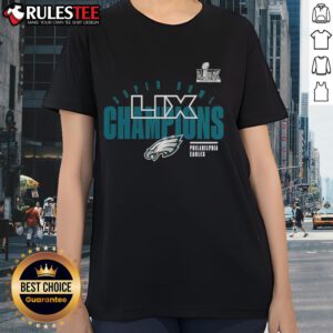Awesome Super Bowl LIX Champions Philadelphia Ladies Tee showcasing team pride in stylish design and vibrant colors.