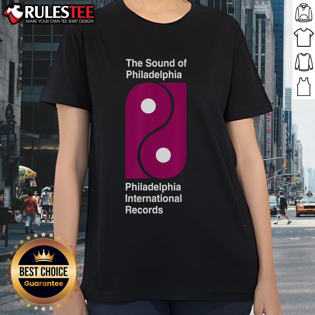Awesome The Sound of Philadelphia International Records Ladies Tee featuring vibrant design and stylish fit for music fans.
