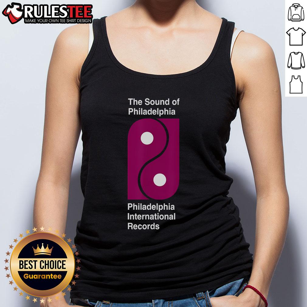 Stylish tank top featuring 'Awesome: The Sound of Philadelphia International Records' design, perfect for music lovers.