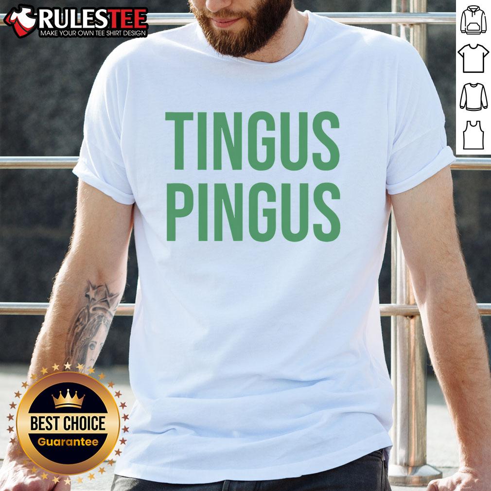 Funny Tingus Pingus meme humor T-shirt featuring a whimsical cartoon design, perfect for comedy lovers and meme enthusiasts.