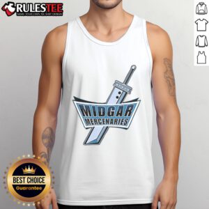 Good Midgar Mercenaries Tank Top featuring a bold graphic design, perfect for fans of the iconic gaming universe.
