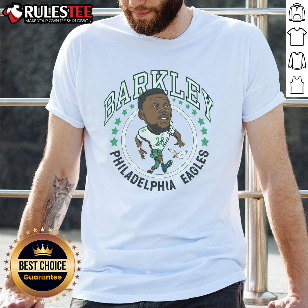 Good Philadelphia Eagles Saquon Barkley T-Shirt featuring team colors and logo, perfect for Eagles fans and game day wear.
