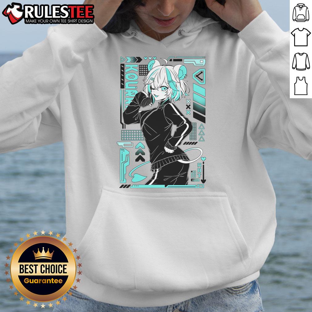 Hot Kourra 2.0 Vtuber Hoodie featuring vibrant graphics and a stylish design for fans of virtual characters.