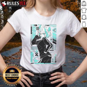 Hot Kourra 2.0 Vtuber Ladies Tee featuring vibrant graphics and stylish design, perfect for fans of virtual avatars.