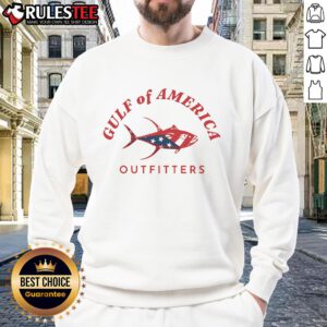 Alt Text: Cozy Nice Gulf of America Outfitters sweatshirt in a vibrant coastal design, perfect for outdoor adventures.
