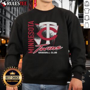 Cozy Minnesota Twins side-arm baseball club sweatshirt in vibrant colors, perfect for fans and casual wear.